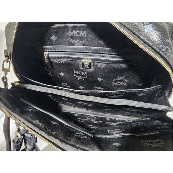 Authentic MCM Visetos Briefcase/Laptop Bag Black - Picture 12 of 15